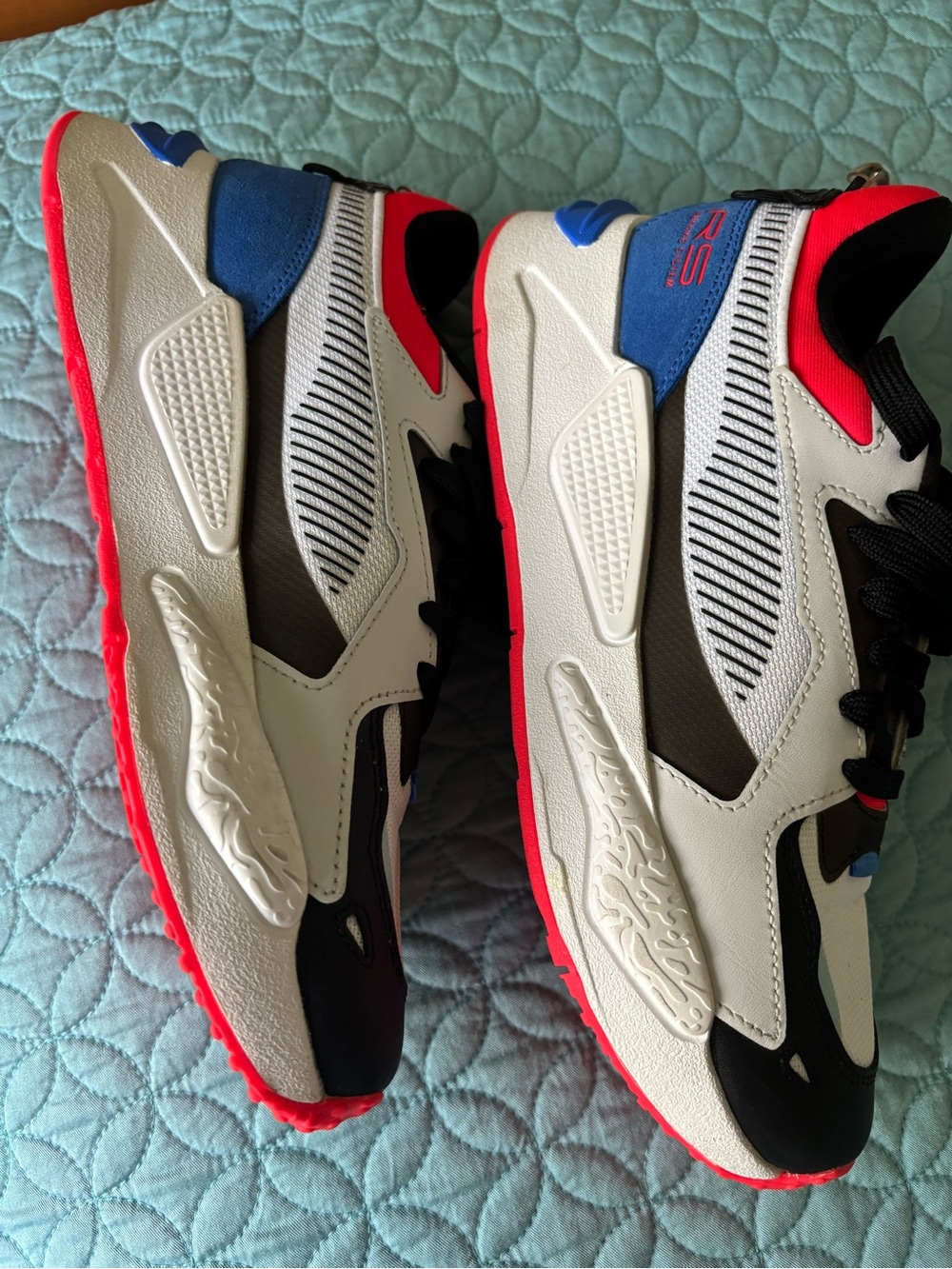 Puma White, Black & Pink Athletic Sneakers - Picture 3 of 5